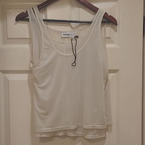 Weekday Women's Cream Tank Top